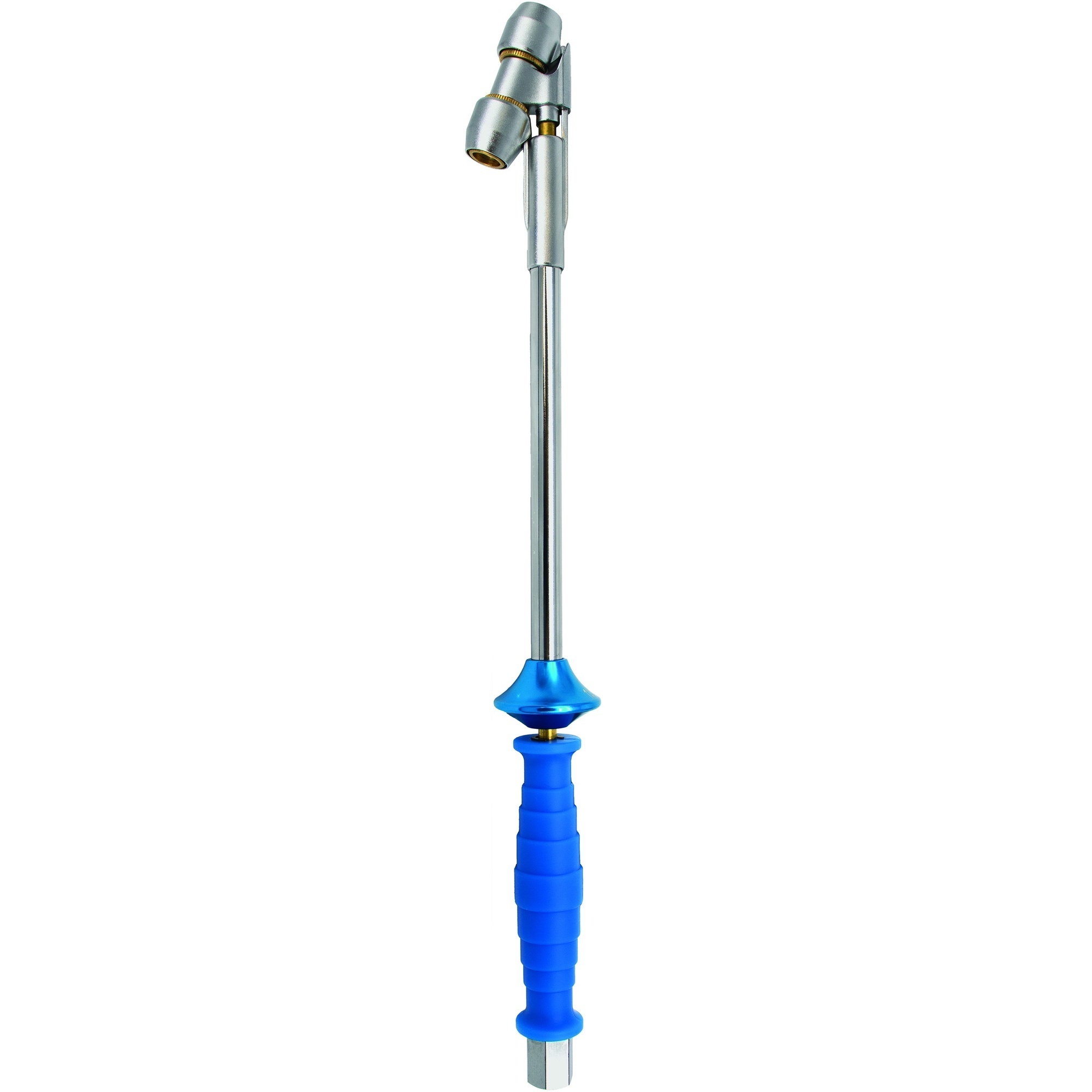 LockNFlate Locking Dual-Wheel Air Chuck, 15.5in.L, Angled Head, For Inner Dual Wheels, Model# LNL65108